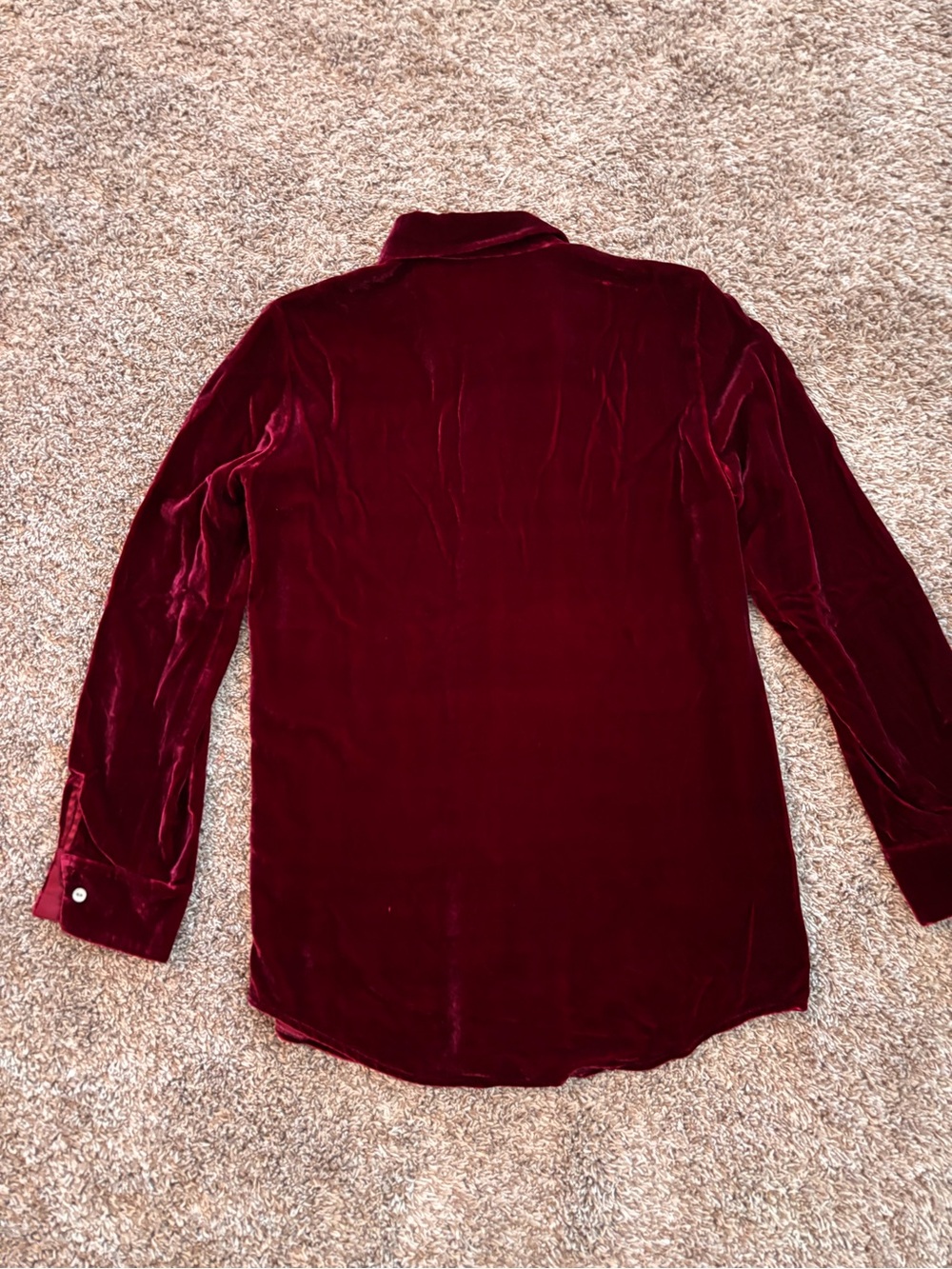 Vintage NWT Ann Taylor Silk Blend Velvet Blouse Size 6 - Picture 5 of 7